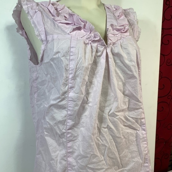 Ann Taylor LOFT Purple Ruffled Blouse - Picture 5 of 7